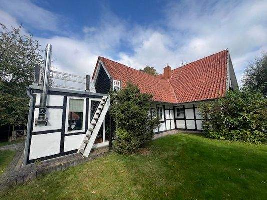 Wintergarten mit Anbau und Haupthaus