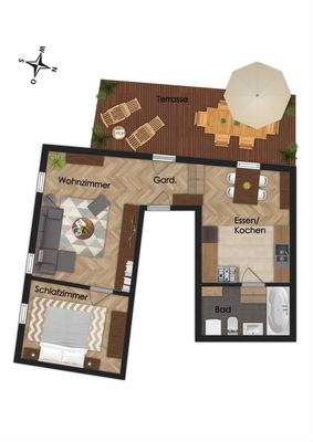 Grundriss - 1.Obergeschoss