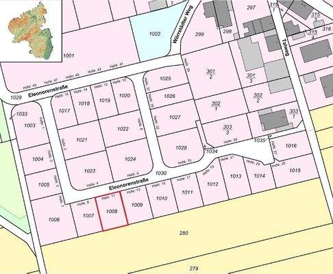 Lageplan Partenheim Nr. 1008
