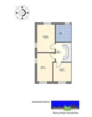 Grundriss Obergeschoss