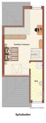 Grundriss Spitzboden
