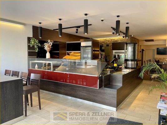 Theke für Backwaren