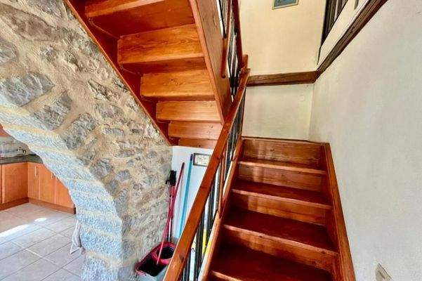 Kreta, Nofalias: Schönes, freistehendes Steinhaus mit 2 Schlafzimmern, Garten und Meerblick von der Terrasse