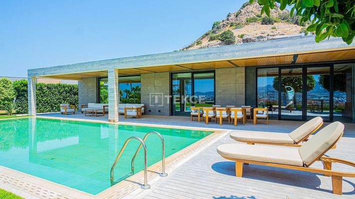 Unique Villa with Panoramic Sea View in a Beach Complex in Yalıkavak