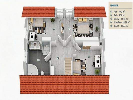 Grundriss Obergeschoss