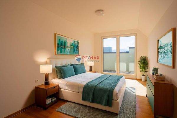 Virtual Staging AI Schlafzimmer 1