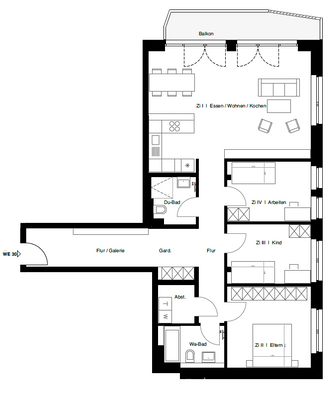 Grundriss WE30