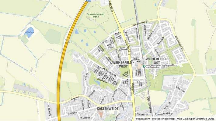 Geolyzer Kartenausschnitt