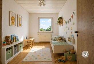 Kinderzimmer mit KI eingerichtet