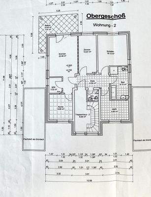 Grundriss Obergeschoss - vermaßt