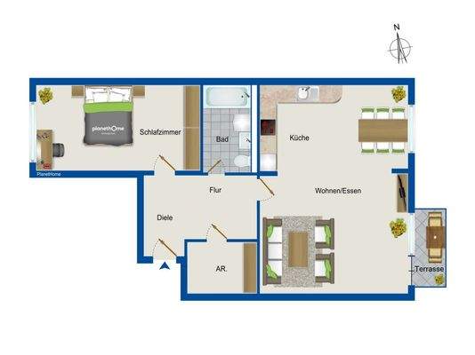 Grundriss Erdgeschoss