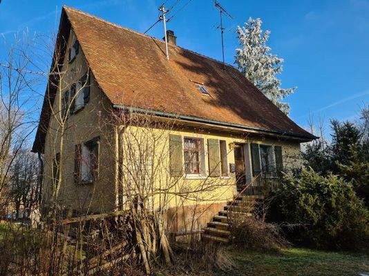 Blick auf Wohngebäude