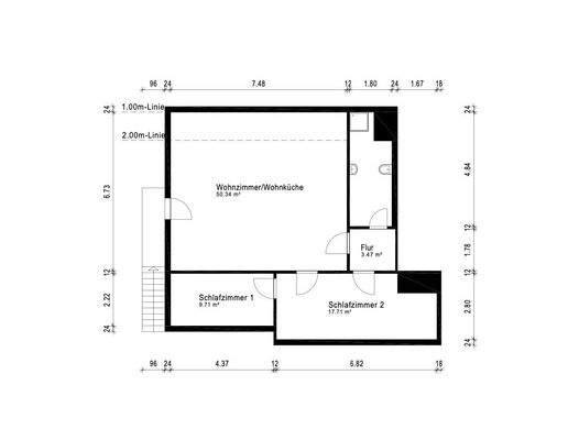 S&P | Grundriss Obergeschoss Gästewohnung