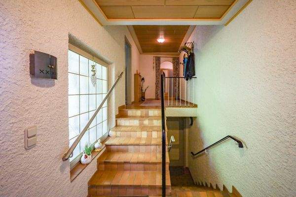 Aufgang zu den Schlafzimmern