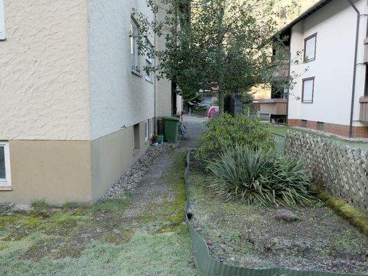 Hinteransicht Hauszugang