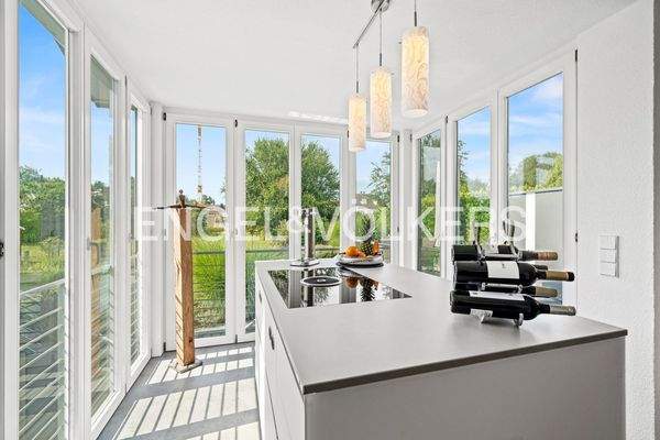 Ausblick ins Grüne beim Kochen, EG - WE1