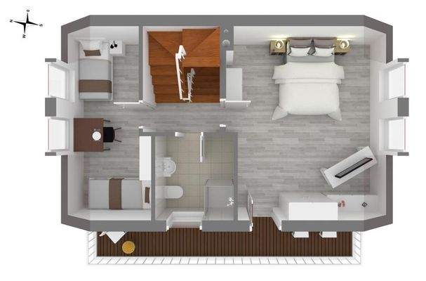 Grundriss Obergeschoss 