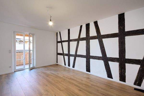 Schlafen mit Zugang zum Balkon