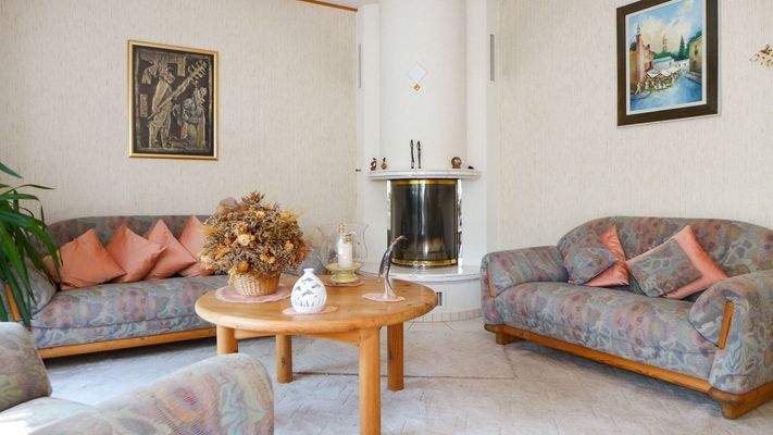 Kamin im Erdgeschoss