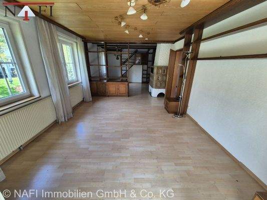 Zimmer mit Kachelofen