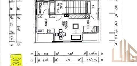 Grundriss mit Bemaßung