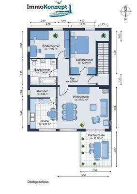 Grundriss Dachgeschoss