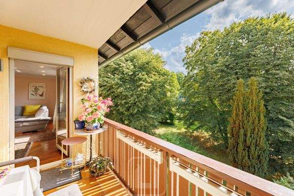 Balkon am Wohn- und Essbereich