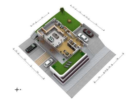 Grundriss EG- Hochparterre