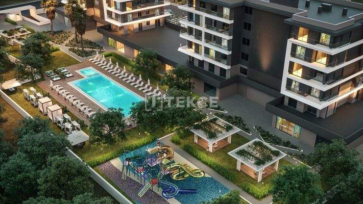 Antalya Apartments in a Complex with Pool and Parking