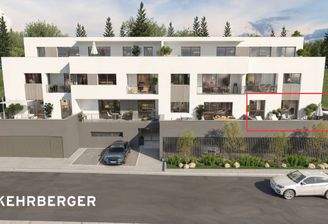 Visualisierung Südansicht, Wohnung 04