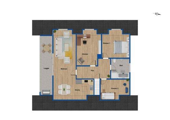 Grundriss Obergeschoss