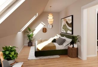 Das Schlafzimmer dient als Ihre Ruheoase