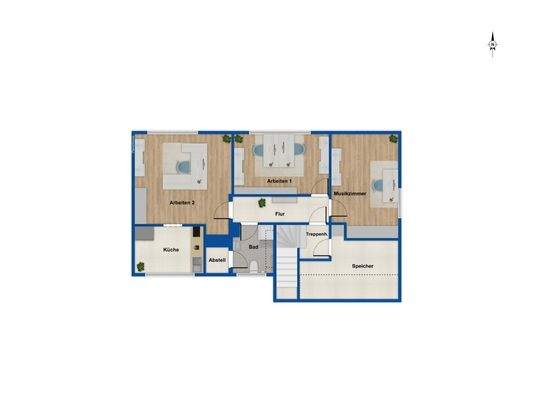 Grundriss DG Rosenweg