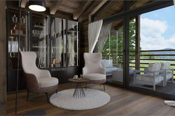 Chalet_Olang_Luxus_Neubau_modern_Natur_Sauna_Garte