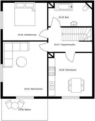 Grundriss Obergeschoss 