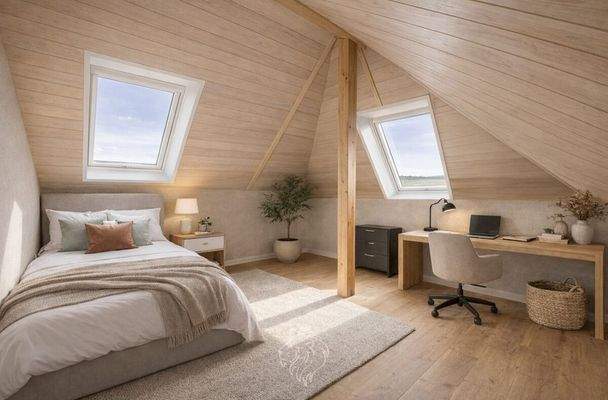 Büro/ Gästezimmer visualisiert 