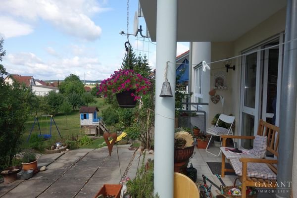 terrasse mit Gartenzugang