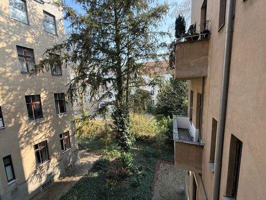 Blick vom Balkon