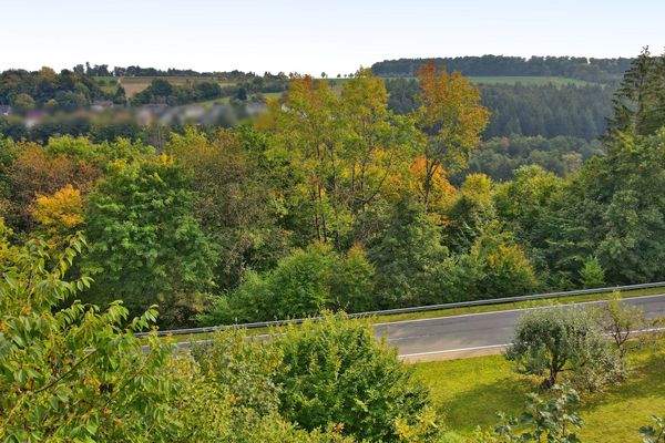 Aussicht vom Grundstück