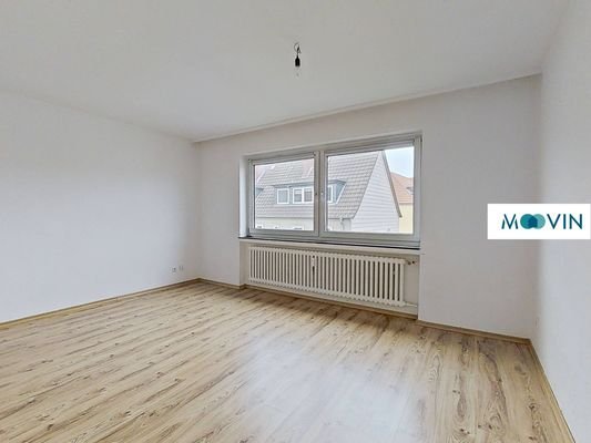 Ansicht I: Wohn- und Schlafzimmer