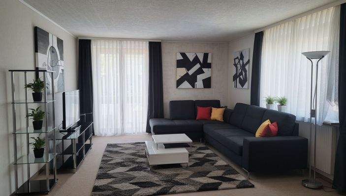 Einrichtungsidee Wohnzimmer - (KI generiert)