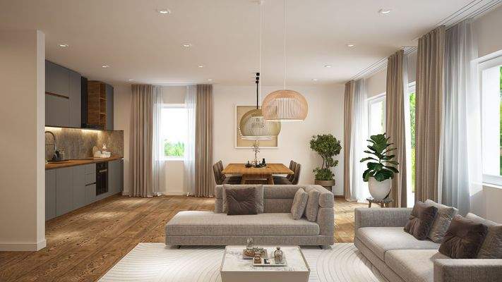 Ess- und Wohnbereich