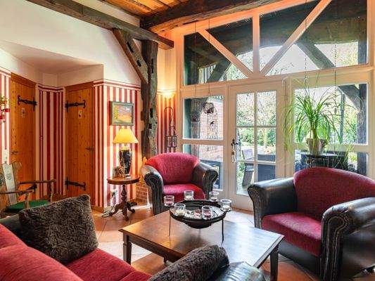 Sitzecke mit Terrassenzugang