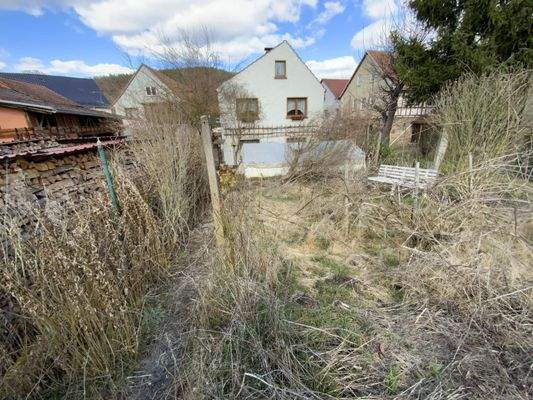 Rückansicht mit Pool