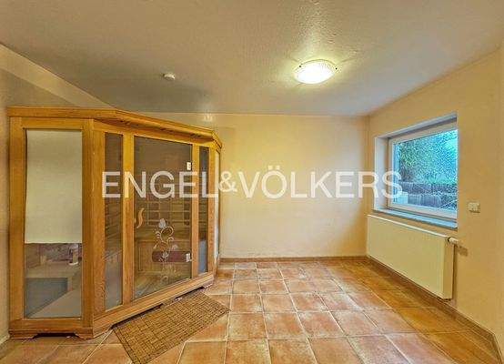 Infrarotsauna im Untergeschoss