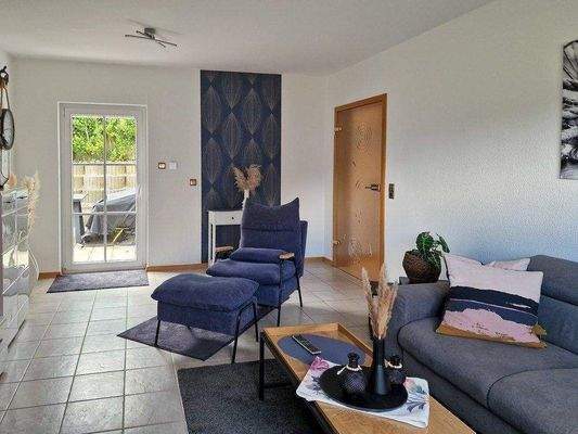 Blick zur Gästeterrasse