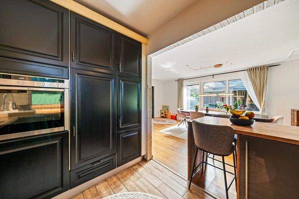 Designküche Schwarz