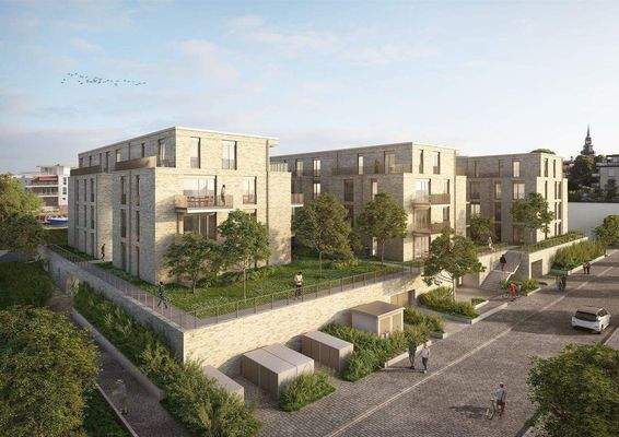 Visualisierung der drei Schwingehäuser