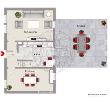 Haus mitte EG möbliert