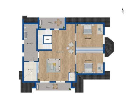 Grundriss Dachgeschoss